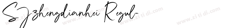 SJzhengdianhei Regul字体转换 SJzhengdianhei Regul字体转换
